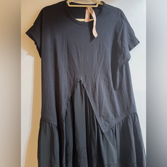 Black cotton/silk/lace tunic sz Large/XL - Picture 9 of 9